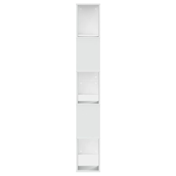 vidaXL Bookcase 5-Tier White 80.5x23.5x162.5 cm Engineered Wood