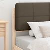 vidaXL Bed Frame with Upholstered Headboard Taupe 90 x 200 cm