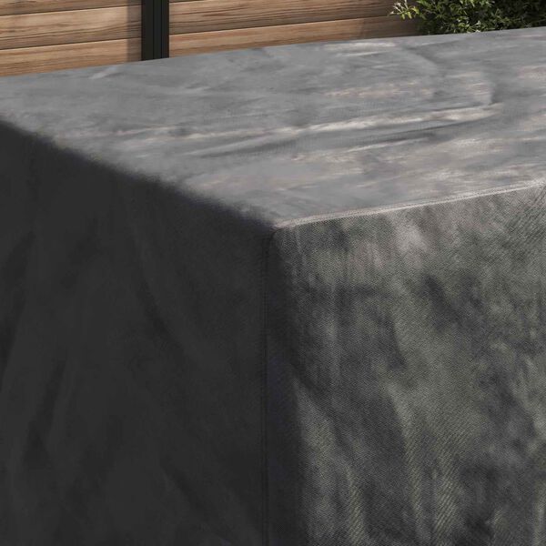 vidaXL Furniture Cover Plain Black 300 x 140 x 90 cm 420D