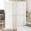 vidaXL Room Divider&nbsp;4 Panels White Solid Wood Paulownia