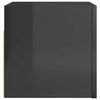 vidaXL Wall Mounted TV Cabinets 2 pcs High Gloss Grey 30.5x30x30 cm
