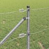 vidaXL Fence Post Silver 10 x 0.5 m (16 x 16 mm mesh) Steel