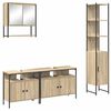 vidaXL Bathroom Furniture Set 4 pcs Sonoma Oak Engineered Wood