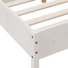 vidaXL Bed Frame without Mattress White 160x200 cm Solid Wood Pine