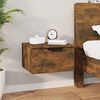 vidaXL Wall-mounted Bedside Cabinets 2 pcs Smoked Oak 34x30x20 cm