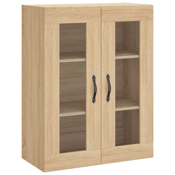 vidaXL Wall Mounted Cabinet Sonoma Oak 69.5x34x90 cm Engineered Wood