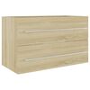 vidaXL Sink Cabinet Sonoma Oak 80x38.5x48 cm Engineered Wood