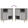 vidaXL Sideboards 3 pcs Grey Sonoma 60x35x70 cm Engineered Wood