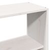 vidaXL Bookcase Bed without Mattress White 140x190 cm Solid Wood