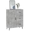 vidaXL Sideboard Concrete Grey 69.5x34x90 cm Engineered Wood