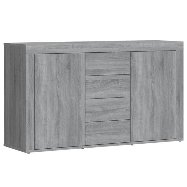 vidaXL Sideboard Grey Sonoma 120x36x69 cm Engineered Wood