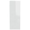 vidaXL Wall Cabinet High Gloss White 34.5x32.5x90 cm Engineered Wood