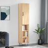 vidaXL Highboard Sonoma Oak 34.5x34x180 cm Engineered Wood