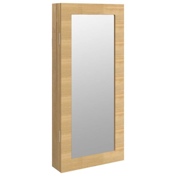 vidaXL Mirror Jewellery Cabinet Wall Mounted 30x8.5x67 cm