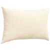 vidaXL Sofa Pillows 2 pcs Cream 60 x 40 cm Corduroy Fabric