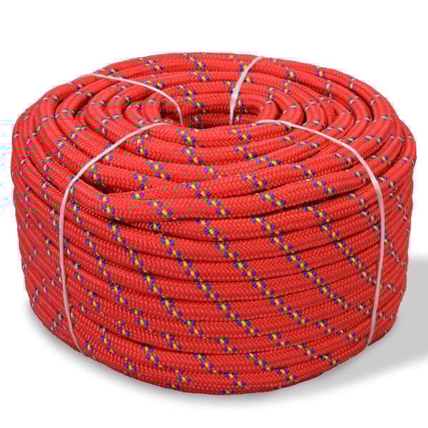 vidaXL Marine Rope Polypropylene 6 mm 500 m Red