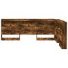 vidaXL Storage Headboard with Shelf Smoked Oak 160 cm Engineered Wood