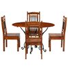 vidaXL Dining Table Set 5 Pieces Solid Acacia Wood