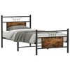 vidaXL Bed Frame without Mattress Smoked Oak 80x200 cm Engineered Wood