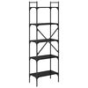 vidaXL Bookcase Black Oak 56 x 32 x 174 cm Engineered Wood