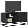 vidaXL TV Cabinet Black 80x34.5x40 cm Engineered Wood and Metal