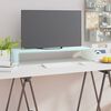 vidaXL TV Stand/Monitor Riser Glass Green 80x30x13 cm