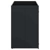 vidaXL Wheelie Bin Storage for 3 Bins Black 204 x 77.5 x 121.5 cm