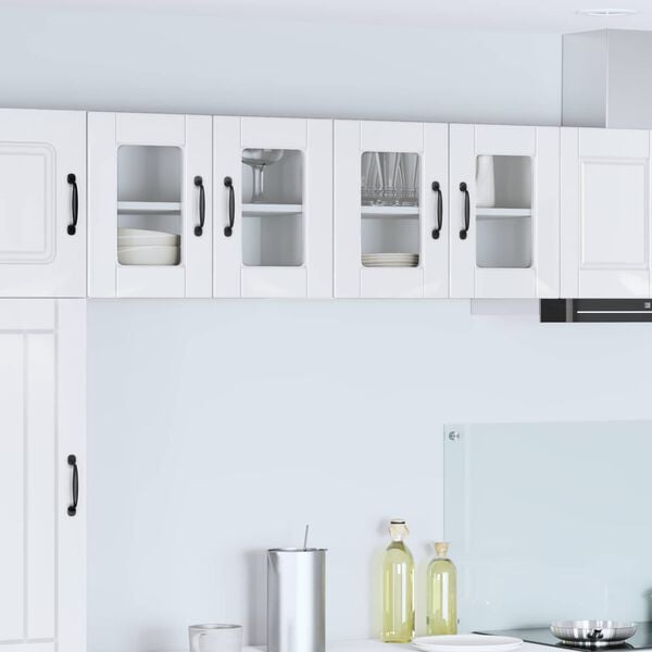 vidaXL Kitchen Cabinet 2 pcs High Gloss White 60 x 31 x 40 cm