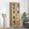 vidaXL Highboard Artisan Oak 69.5 x 34 x 180 cm Engineered Wood