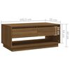 vidaXL Coffee Table Brown Oak 102.5x55x44 cm Engineered Wood