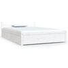 vidaXL Bed Frame without Mattress with Drawers White Small Double