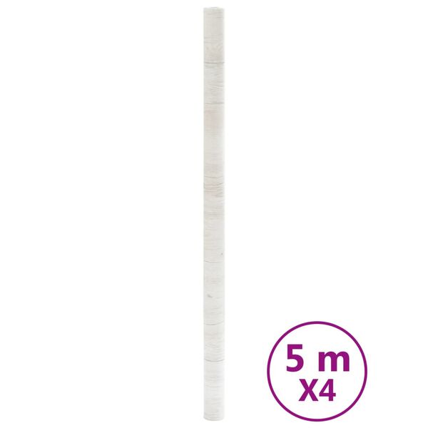 vidaXL Furniture Stickers Self-Adhesive Wooden Look 90x500 cm PVC