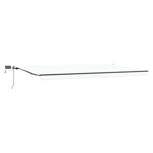 vidaXL Retractable Awning White 600 x 300 cm Fabric and Aluminium