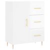 vidaXL Sideboard High Gloss White 69.5x34x90 cm Engineered Wood