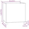 vidaXL Planter with Legs Rusty 50x50x50 cm Corten Steel