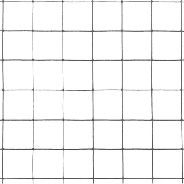 vidaXL Chicken Wire Fence Steel with PVC Coating 25x0.5 m Grey