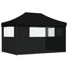 vidaXL Party Tent Folding Black 292 x 440 x 315 cm Oxford Fabric