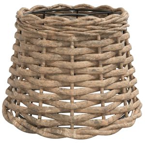vidaXL Ceiling Lamp Shade Brown Ø20x15 cm Wicker