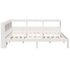 vidaXL Bookcase Bed without Mattress White 120x200 cm Solid Wood Pine