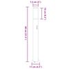 vidaXL Bollard Lights with Sensor 3pcs 80 cm Stainless Steel IP44