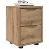 vidaXL Bedside Table Artisan Oak 30.5 x 30 x 43 cm Engineered Wood