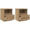 vidaXL Bedside Cabinets 2 pcs Artisan Oak 40x40x50 cm Engineered Wood