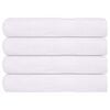 vidaXL Sauna Towels "FROGN" 4 pcs White 80x200 cm 360 gsm