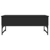 vidaXL Coffee Table Black 100x50x40 cm Engineered Wood and Metal