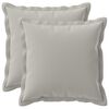 vidaXL Cushion Cover 2 pcs HOUTEN Grey 40 x 40 cm Polyester