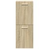 vidaXL 3 Piece Bathroom Furniture Set Sonoma Oak Engineered Wood