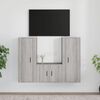 vidaXL 3 Piece TV Cabinet Set Grey Sonoma Engineered Wood