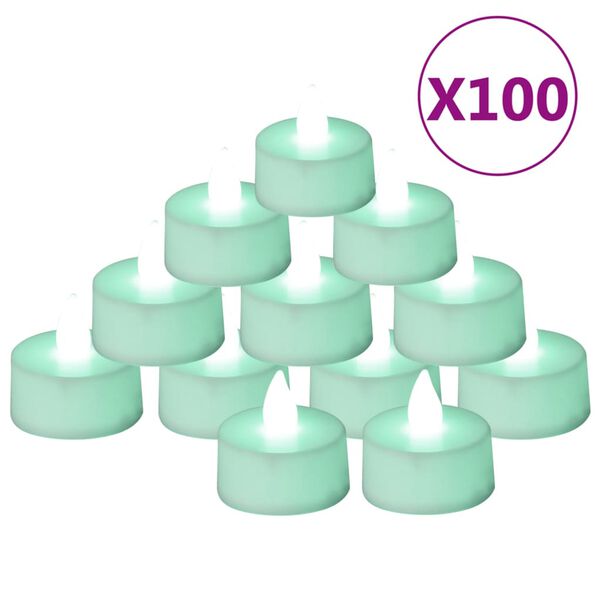 vidaXL Flameless Electric Tea Lights LED Candles 100 pcs Colourful