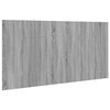 vidaXL Bed Headboard with Cabinets Grey Sonoma 160 cm Engineered Wood