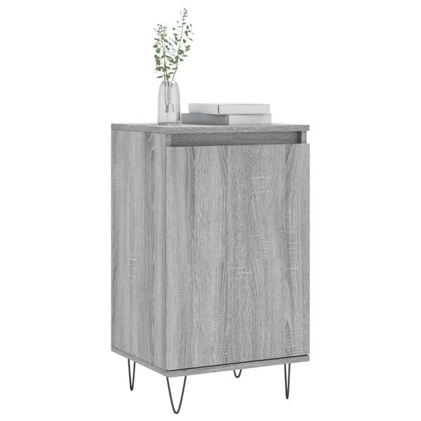 vidaXL Sideboards 2 pcs Grey Sonoma 40x35x70 cm Engineered Wood